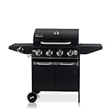 ACTIVA Gasgrill Dakota I Premium Gas Grill inkl. 5 Brenner mit je 3,2 kW, Thermometer & verchromtem Rost I Kleiner Gasgrill für ein gelungenes Barbecue