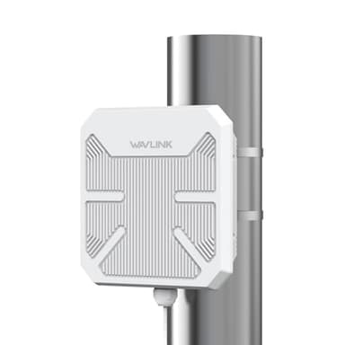 WAVLINK AX3000 Outdoor Point to Point WLAN Bridge PtP Outdoor Wetterfest für PtP und PtMP, unterstützt 100m PoE aktiv/passiv, Richtantennen 12dBi, Gigabit-Port,