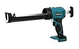 Akku Kartuschenpresse für 300 ml-Kartuschen,Elektrische Kartuschenpistole (ohne Akku) für Makita 18V Batterie,Silikonspritze mit 4 Geschwindigkeiten und LED-Licht für Abdichten, Spachteln