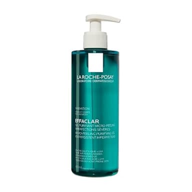 La Roche Posay Mikro-Peeling Reinigungsgel, Für Gesicht und Körper, Für unreine, fettige Haut, Sanft exfolierend, Mit LHA, Salicylsäure, Glycerin und Zink, 400 ml