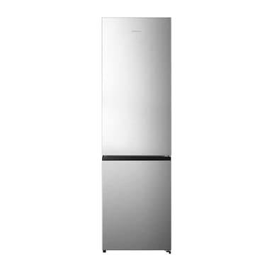 Hisense RB440N4ACA Kühl-Gefrier-Kombination/Höhe 201 cm/Kühlen 178 L/Gefrieren 98 L/LED Beleuchtung, Edelstahl