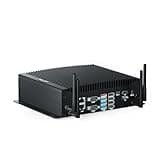 HISTTON Lüfterlos Mini PC Core i5-10210U, 16GB RAM 512GB M.2 SSD, Industrie PC mit 6 RS232 COM, HD+DP+Type-C Triple Display, 2 LAN, 8 USB, GPIO, SIM, WiFi, BT4.2, Mini PC Windows 11 Pro, Linux/Ubuntu