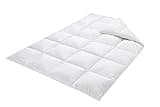 VitaloBett 100% Daunendecke 135x200 cm Premium Bettdecke aus Baumwolle - Atmungsaktive und waschbar Vier Jahreszeiten Decke - Duvet Made in Germany - Ökotex Ganzjahresdeck und Federdecke weiß