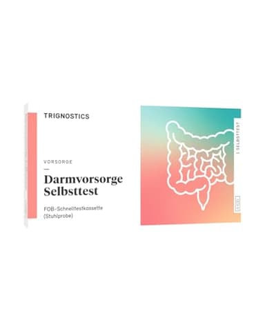 TRIGNOSTICS Darm-Vorsorgetest für zuhause – Testergebnis in 5 Minuten | Vorsorge für die Darm-Gesundheit | Hohe Testgenauigkeit 99,1% | 1 Stück zuverlässiger und präziser Stuhltests