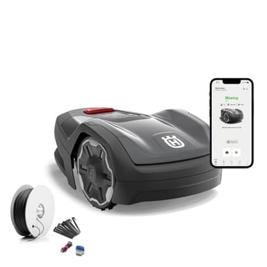 Husqvarna Mähroboter Automower Aspire R4 für 400 m² Fläche I Akku Rasenmäher Roboter, Steuerung per Connect App (inkl. Sprachsteuerung, WLAN, Bluetooth) mit Installations-Kit