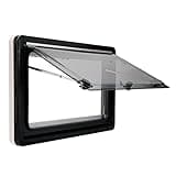 Dachfenster 90 x 50 cm Dachhaube Wohnwagen Wohnmobil Caravan Fenster, Wohnmobilfenster Wohnmobilausstattung für verschiedene Fahrzeuge Öffnungswinkel bis 70 Grad