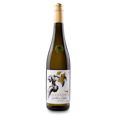 Goodvines Sparkling Riesling – Alkoholfreier Sekt 0,0% vol – prickelnd, vegan & kalorienarm – fruchtiger Riesling-Genuss mit feiner Perlage inkl. gratis Sektverschluss (1x0,75l)