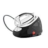 Tefal Pro Express Ultimate Dampfbügelstation, starker 8-Bar-Druck, Dampfstoß: 520 g/Min., 1,9 L Wassertank, Antikalk-Kollektor, Anti-Tropf-System, Bügeleisen Dampfstation, schwarz/weiß, GV9550