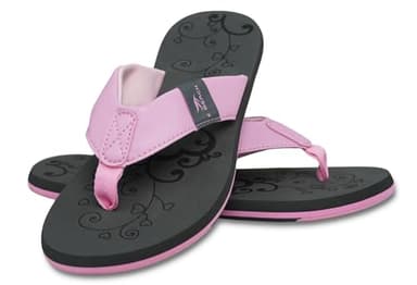 MADSea Damen Zehenstegpantolette Beach Woman | Zehentrenner Flip Flop Thong Sandale Badelatschen | Sommer Strand, grau/rosa, 39 EU