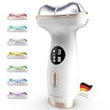 Rolandus@Gesichtsmassagegerät Gegen Falten, Smart Multicolor Anti-Falten Schönheit Gerät, 7 Vibration zur Hautstraffung Hals Gesichtsstraffung Gerät, Hot&Cold EMS Gua Sha