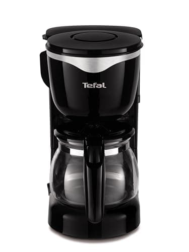 Tefal CM3408 Glas-Kaffeemaschine Mini (600 W, 6 Tassen) schwarz/edelstahl, CM340811