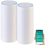 7links Repeater mit Elesion: 2er-Set Outdoor-Dualband-WLAN-Repeater, 1.200 Mbit/s, 5,0/2,4 GHz, PoE (WLAN-Repeater App, WLAN-Repeater Garten)
