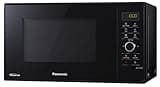 Panasonic NN-GD35HBGTG Mikrowelle mit Grill (1000 W, Inverter, Dampfgaren, energieeffizientes Kombikochen, Pizza-Pfanne, 23 Liter) schwarz