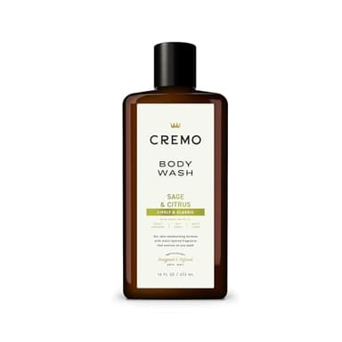 CREMO - Feuchtigkeitsspendendes Body Wash Für Männer | Revitalisierendes Duschgel Mit Salbei & Zitrusfrüchten | 473ml
