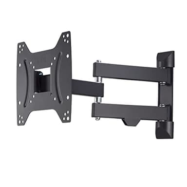 Hama TV Wandhalterung Schwenkbar, Neigbar (19-46 Zoll TV Halterung für Fernseher bis zu 20 kg, max. VESA 200x200, Ausziehbare Fernsehwandhalterung inkl. Fischer-Dübel & Bohrschablone) schwarz