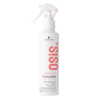 Schwarzkopf Professional OSiS Flatliner Setting Spray Hitzeschutzspray Hitzeschutz Glatt Und Glänzend Reduziert Haarbruch Schützt Vor Feuchtigkeit Nicht Klebend Leichter Halt 200 ml