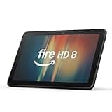 Amazon Fire HD 8-Tablet (Neueste Generation), 8-Zoll-HD-Bildschirm, 3 GB RAM, 32 GB Speicher, für Unterhaltung unterwegs, schwarz (2024) – mit Werbung