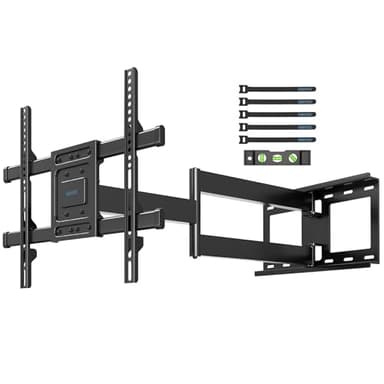 BONTEC TV Wandhalterung mit Extra Langem Gelenkarm 850mm für 32-70 Zoll LCD/LED/OLED Flachbildschirme bis 60 kg, Neigbar, Schwenk- und Drehbar, Fernseher Halterung, Max. VESA 400 x 400 mm