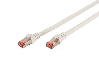 DIGITUS LAN Kabel Cat 6 - 1m - RJ45 Netzwerkkabel - S/FTP Geschirmt - Kompatibel zu Cat6A und Cat7 - Weiß