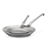 GSW Gastro Traditionell, Bratpfannen-Set, ⌀20 cm & ⌀28 cm, Silber, geschmiedet aus Eisen, 2er-Set