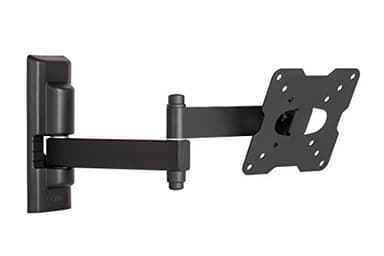 Meliconi CME EDR100, TV-Wandhalterung mit Doppelarm, Neigbare TV-Halterung, Flachbildschirmhalterung von 14" bis 25", VESA 50-75-100x100, Belastbarkeit 17 Kg, Schwarz