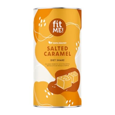 FIT ME Abnehmshake 500 g, Karamell Diätshake zum Abnehmen, Glutenfreier Shake Beauty-Booster, Mahlzeitenersatz mit Collagen & Matcha, Pulver, Kalorienarm & Proteinreich, Diätdrink