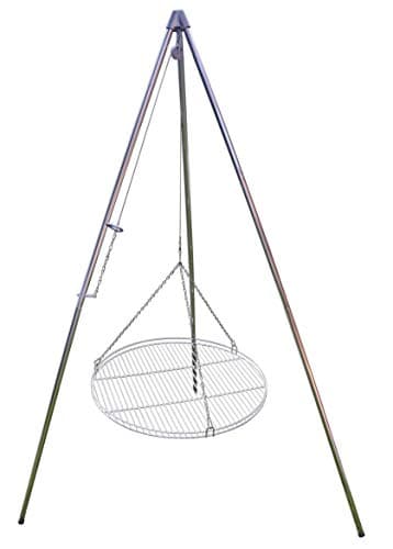Dreibein Schwenkgrill inkl. 70 cm Edelstahl-Rost aus deutscher Produktion