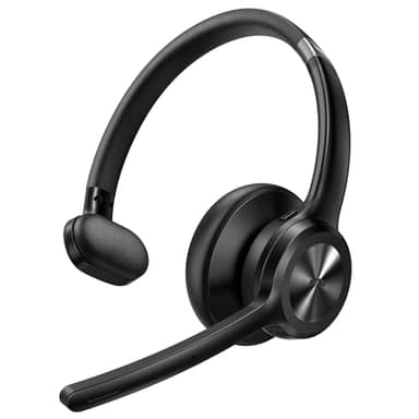 TECKNET Bluetooth Headset mit Mikrofon, Kabelloses Headset mit BT5.2 Technologie, Kopfhörer Kabellos Bluetooth mit Noise Cancelling, Headset mit Mikrofon Kabellos für Büro/Fernarbeit/Callcenter