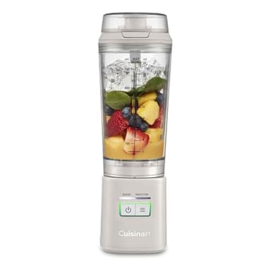 Cuisinart® Blast & Go Kabelloser Mixer | Wiederaufladbar per USB-C | 500 ml BPA-freier Reisebecher | 20.000 U/min Motor | 2 Programme: Mixen & Smoothie | Smoothies, Proteinshakes, Eis crushen, Milchsh