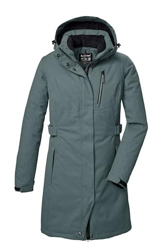 killtec Damen Funktionsparka/Parka mit abzippbarer Kapuze KOW 303 WMN PRK, blaugrau, 46, 41815-000