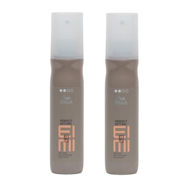 Wella EIMI Perfect Setting Hitzeschutzspray – Volumenspray mit leichtem Halt – pflegendes Föhnspray für einen natürlichen Look mit gesundem Glanz – 2er Pack (je 150 ml)