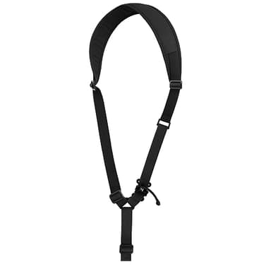 KRYDEX GEAR 1 Punkt Sling Riemen für Gewehr, Einstellbare Tactical Gewehrriemen mit Schulterpolster für Outdoor-Sportarten (Schwarz)
