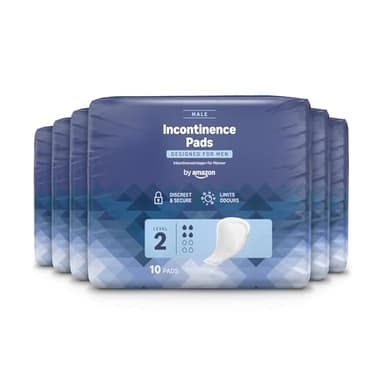by Amazon Inkontinenzeinlagen für Männer – 60 Stück (6 Packungen à 10 Stück)