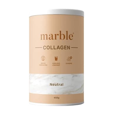 marble® Collagen Pulver 450 g - Collagenpeptide - 60 Tage risikofrei testen - Aminosäuren Komplex hochdosiert - Kollagenpulver in Pappdose ohne Plastiklöffel – geschmacksneutral