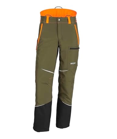 KOX Schnittschutzhose Mistral 3.0 Grün/Orange Größe 50