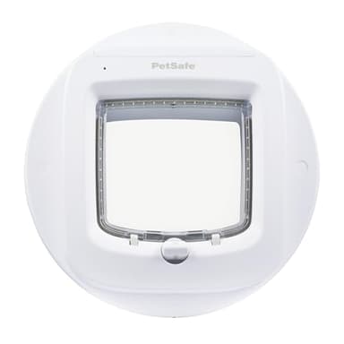 PetSafe Installationsrahmen für Microchip & Manuell Verriegelnde Katzenklappe - Vielseitig, Energieeffizient, Einfache Installation - Weiß