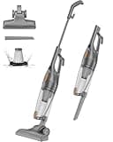 Redkey P5 400W Staubsauger mit Kabel, 14KPa Stielstaubsauger mit Kabel, 2-in-1 Staubsauger mit 4M Kabellänge, 1200ml Handstaubsauger mit Kabel, Tierhaar staubsauger für Hartböden, Schwarz