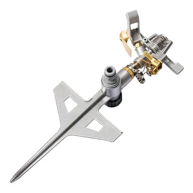 CELLFAST Pulsationssprenger Impulsprenger Pulsationsregner Professionell Gartensprinkler Rasensprenger Aus Metall Für Rasen Blumen Pflanzen Stufenregulierung Lux Ideal