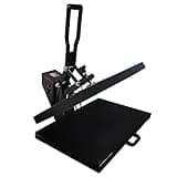 40x50cm T-Shirt presse, Hitzepresse Heißpresse Textilpresse Transferpresse DE, Sublimationsmaschine, Für Canvas-Tasche, Mauspad-Kissenbezug Schwarz