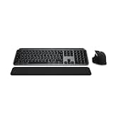 Logitech MX Keys S Combo for Mac, kabellose Tastatur/Maus mit Handballenauflage, beleuchtete Tastatur, schnellscrollende Maus, Bluetooth USB C für MacBook Pro/MacBook Air/iMac/iPad, QWERTZ DE - Grau