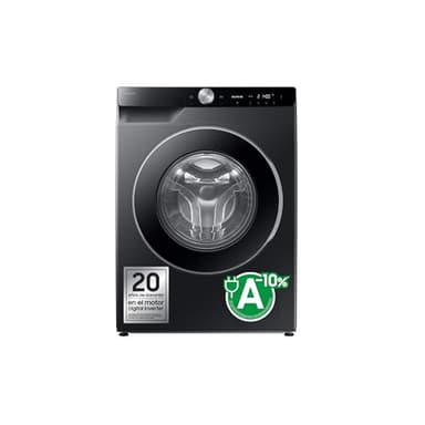 SAMSUNG WW90DG6U85LBU3 Waschmaschine, 9K, AI EcoBubble™-Technologie mit SmartThings und künstlicher Intelligenz, Klasse A, Schwarz