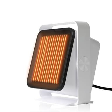 Neuonn Heizlüfter Energiesparend, PTC Material mit 2 Modus, Tragbare Heizlüfter klein, Überhitzungs & Kippschutz, Tragbarer und Leiser Heizlüfter für Zuhause, Büro, Schlafzimmer