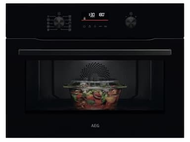 AEG NKO5N40K Kompaktbackofen mit Mikrowelle Schwarz