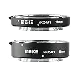 Meike MK-Z-AF1 Metall Autofokus Makro Verlängerungsrohr Set (11mm+18mm) Kompatibel mit Nikon Z5 Z6 Z6II Z7 Z7II Z50