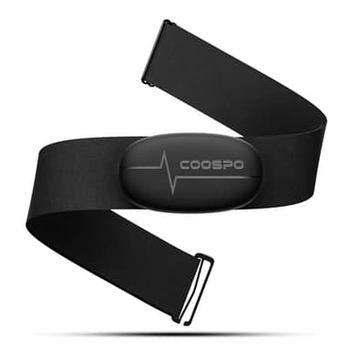 COOSPO H6M Herzfrequenzmesser Pulsgurt Brustgurt Bluetooth ANT+ Konnektivität, Herzfrequenz Sensor IP67 Wasserdichter, Kompatibel mit Wahoo, Elite HRV, Rouvy, Adidas Run, Kinomap, Pulsoid