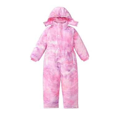schneeanzug gr. 122 Schneeanzug Kinder Jungen Mädchen Skianzug Unisex Schneeanzüge Wasserdicht Winddicht Schneeoverall Verdickt Warm Skiovall Kleinkind Outdoor Einteiler Regenoverall Atmungsaktiv