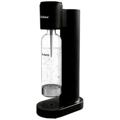 Sodapop Wassersprudler Cooper schwarz inkl. 1x PET-Flasche, Stylisch und platzsparend, Höhe 44,9 cm