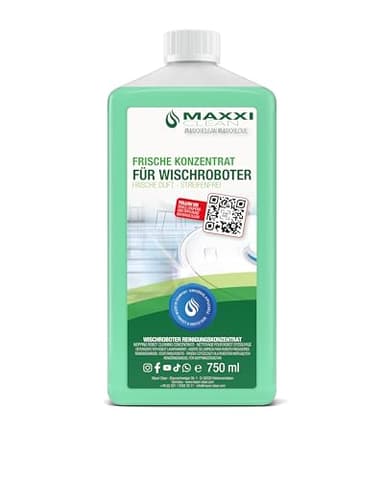 Maxxi Clean |750 ml Bodenreiniger mit Frische-Duft | geeignet für alle Wischroboter | Universal Reiniger Konzentrat | Wischflüssigkeit für Boden, Parkett, Fliesen | Saugwischer-Reinigungsmittel