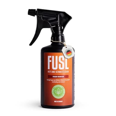 FUSL Fugenreiniger - starker Universal Fugen Reiniger & Fugenreiniger Bad für draußen und drinnen, materialschonend und mit 360° Überkopfsprühfunktion - 500ml Reiniger Made in Germany