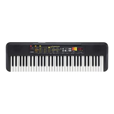 Yamaha PSR-F52 Digital Keyboard, schwarz – Kompaktes digitales Keyboard für Einsteiger mit 61 Tasten, 144 Instrumentenklängen und 158 Begleit-Styles